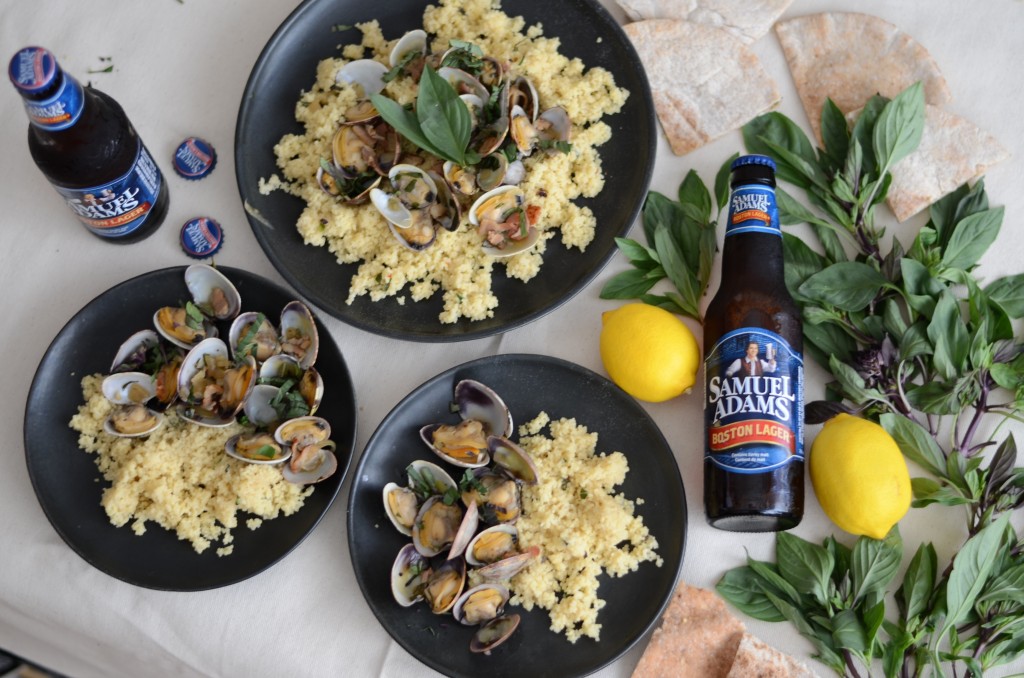 cook with beer couscous clam pilaf recipe