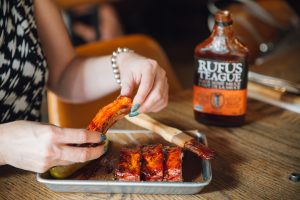 Rufus Teague on chicken wings at Barque in Toronto