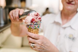 A scoop of Summer's Ice Cream in Yorkville, Toronto